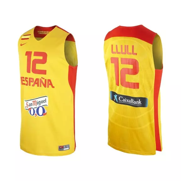 Camiseta Selección España Llull (740/amarillo/rojo)