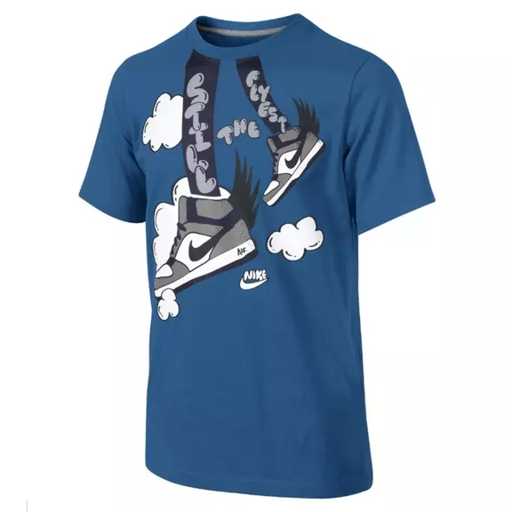 Nike Camiseta Bball Sneaker DNA (8-15 años)(483/azul)