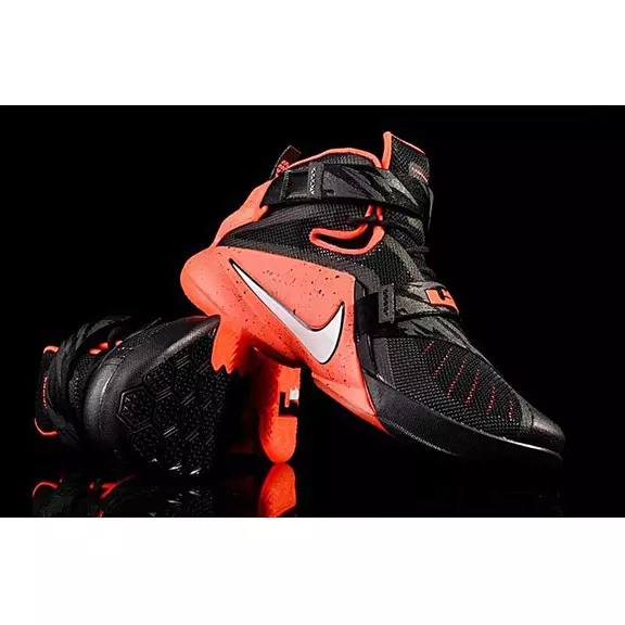 Nike Zoom Lebron Soldier 9 Premium "Bright Crimson" (negro/blanco-bright crimson)