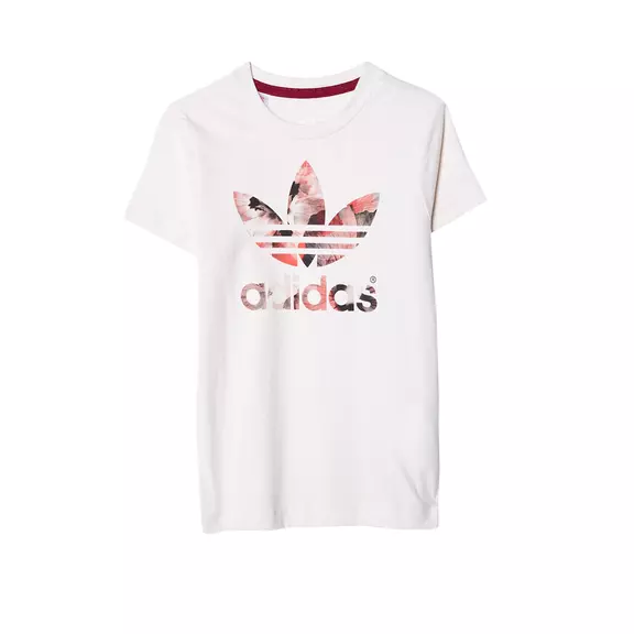 Adidas Originals Junior Camiseta Logo Trefoil Flower  (blanco crema)