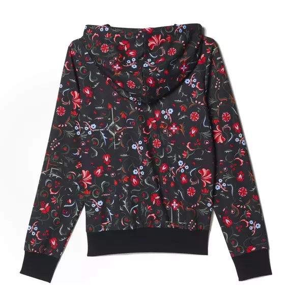 Adidas Originals Mujer Sudadera Trefoil Logo Flower Allover Print  (negro/multicolor)