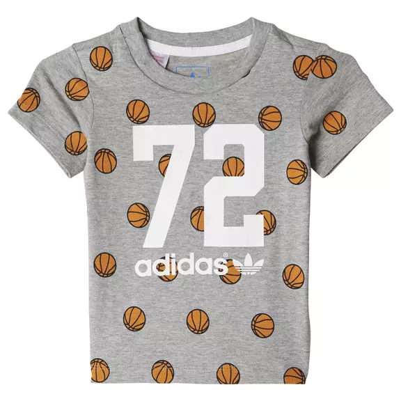 Adidas Originals Camiseta Bebé Basketball (gris/blanco)