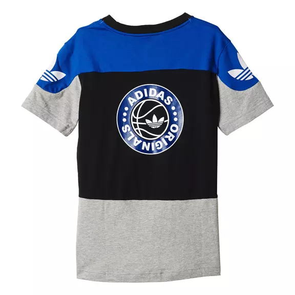 Adidas Originals Camiseta Junior Basketball (azul/negro/gris/blanco)