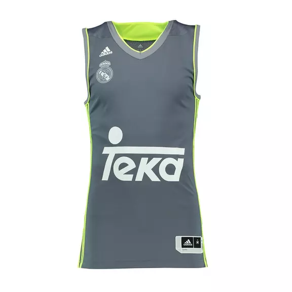 Camiseta Real Madrid Basket 2015/16 (gris/volt)