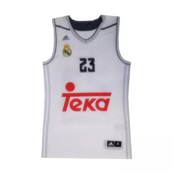 Camiseta Llull #23# Real Madrid Basket 2015-2016 (blanco/gris)