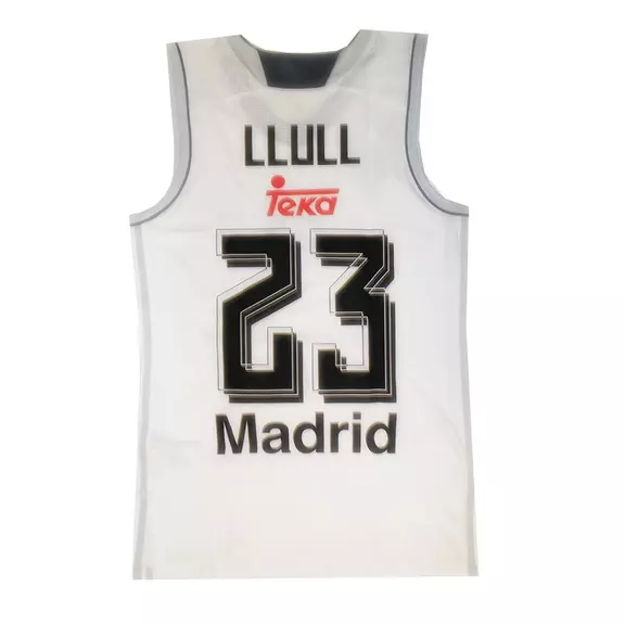 Camiseta Llull #23# Real Madrid Basket 2015-2016 (blanco/gris)
