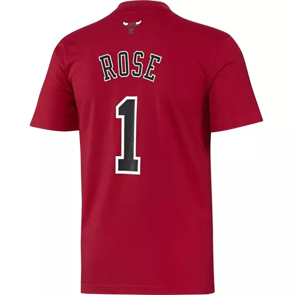 Adidas NBA Camiseta Gametime Rose Bulls (rojo/negro/blanco)