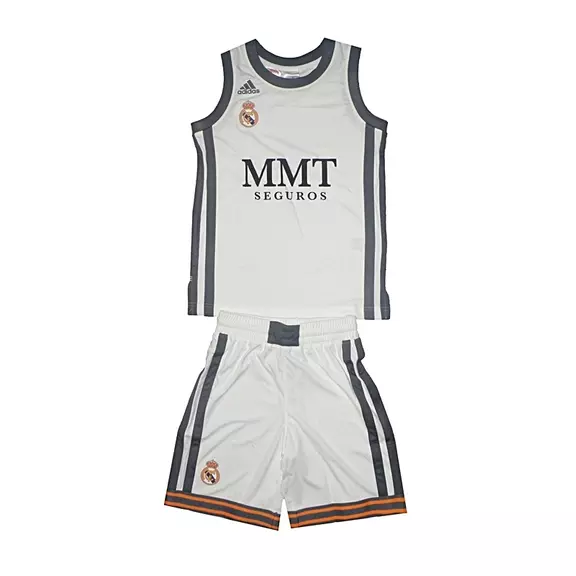 Adidas Equipación Basket Real Madrid 2013/2014 (blanco/plomo)