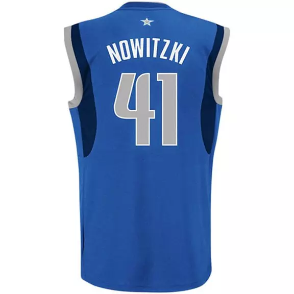 Adidas Camiseta Réplica Dirt Nowitzki Dallas Mavericks (azul)