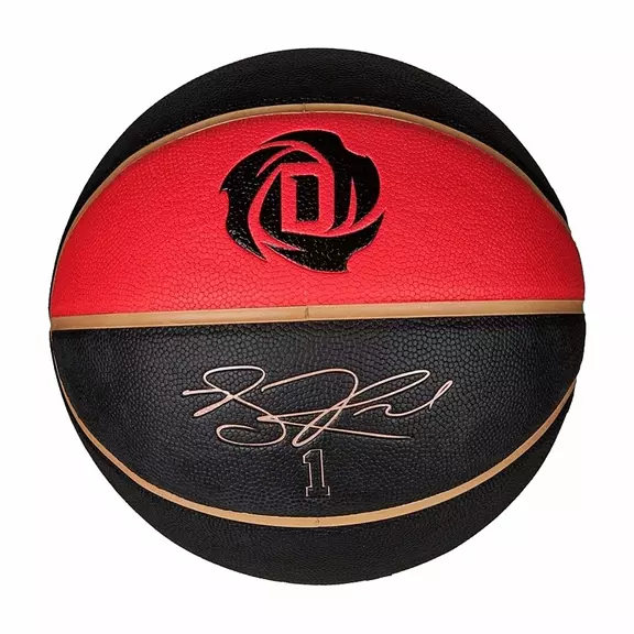 Adidas Balón D-Rose All Purpose 2 Talla 5 (negro/rojo/oro)