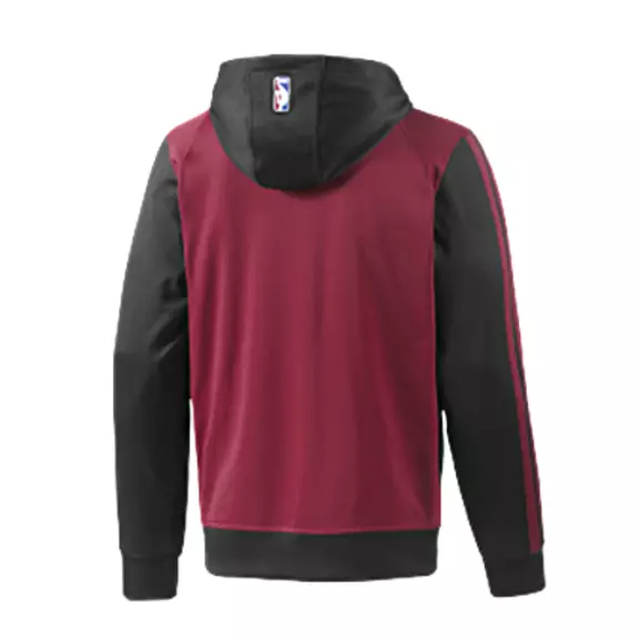 Adidas Sudadera Capucha Full-Zip Miami Heat (granate/negro)