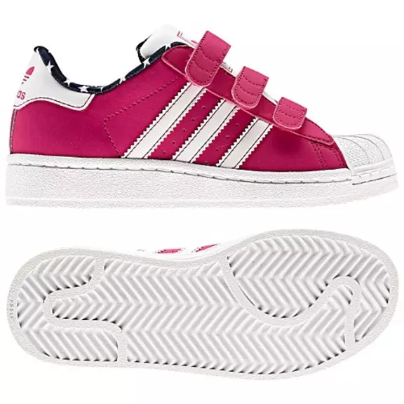 Adidas Superstar 2 CF Infatil (19-27)(rosa/blanco)