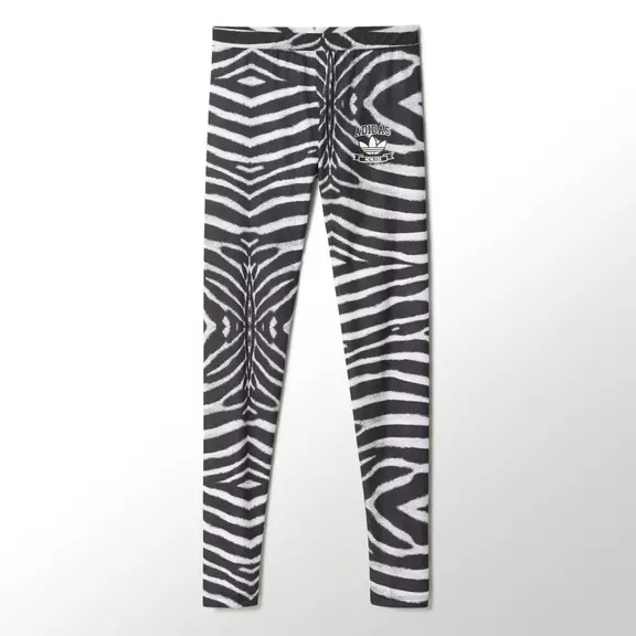 Adidas Original Mujer Leggings Zebra (negro/blanco)