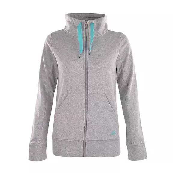 Adidas Chaqueta Mujer Essential Branded TT FZ (gris/turquesa)