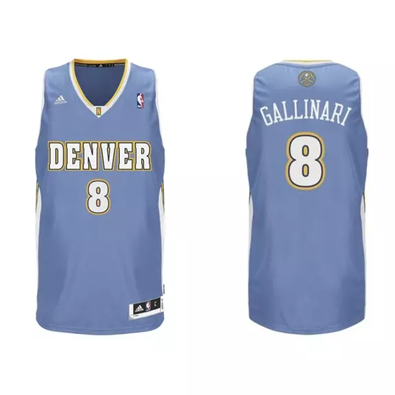 Adidas Camiseta Swingman Gallinari Nuggets (celeste/blanco)