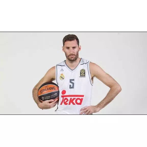 Camiseta Rudy #5# Real Madrid Basket 2015-2016 (blanco/gris)
