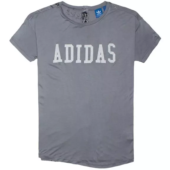 Adidas Originals Camiseta Mujer London Printed Back (gris/blanco)