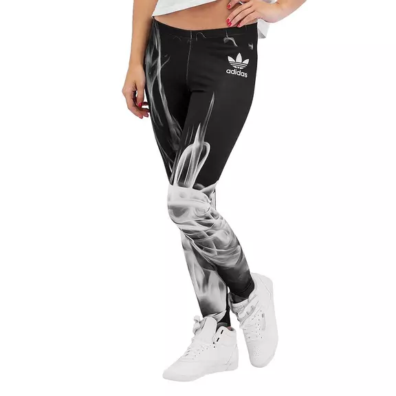 Adidas Originals Legging White Smoke Rita Ora (negro/blanco)