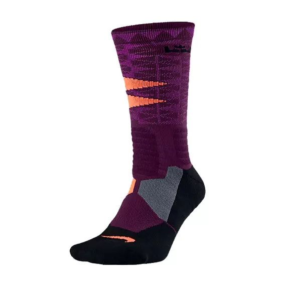 Calcetines Lebron Hyperelite Basket (563/mulberry/black)