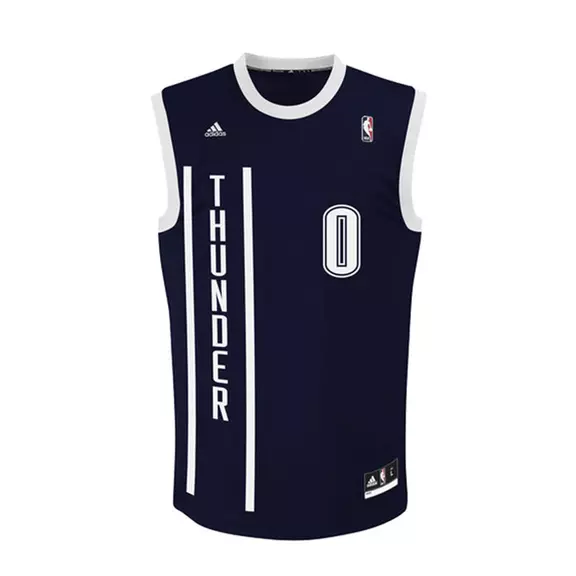 Camiseta NBA Réplica Westbrook  #0# Oklahoma (navy/white)