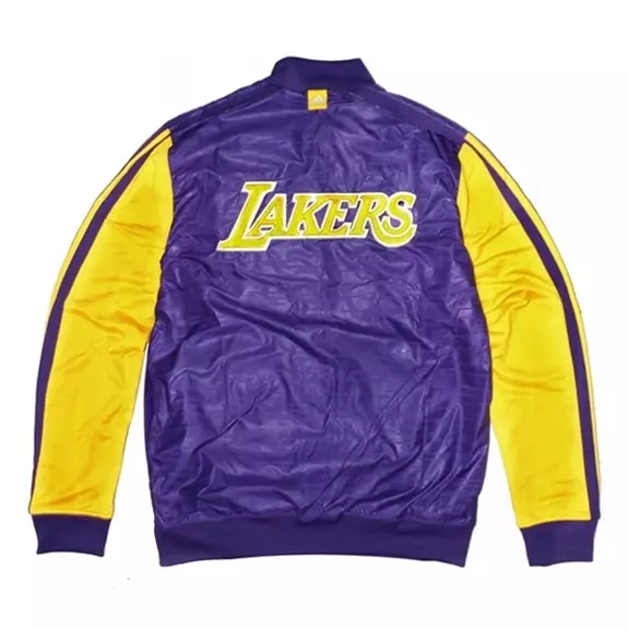 Adidas Chaqueta On-Court Angeles Lakers (purpura/amarillo)