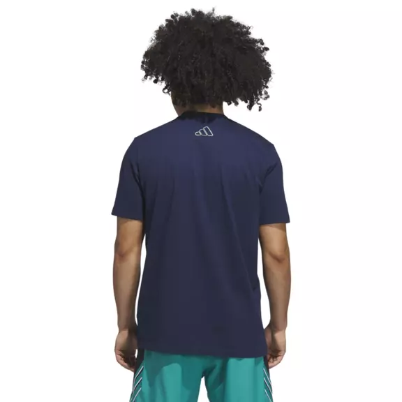 Adidas Basketball Novelty Eclipsed Graphic Tee "Night Indigo"