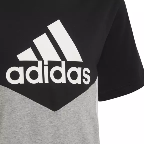 Adidas Boy´s Colorblock T-shirt "Black/Medium Grey Heather"