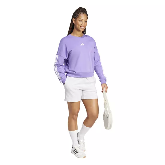 Adidas Essentials 3-Stripes French Terry Sweatshirt "Purple"