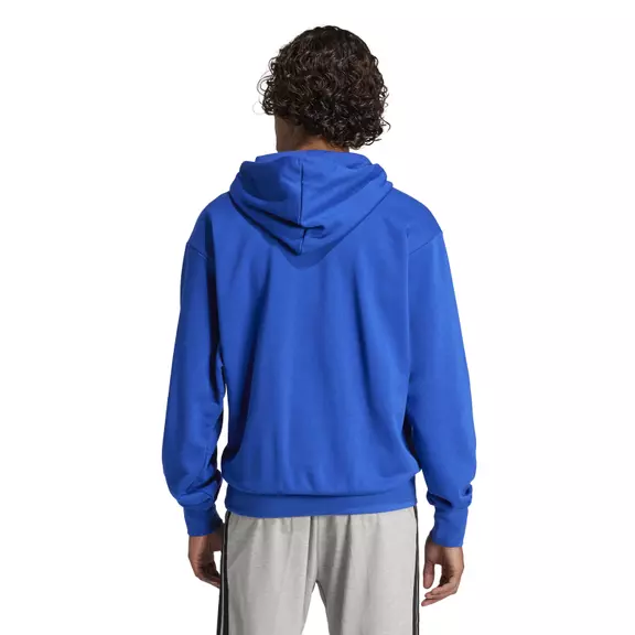 Adidas Essentials Big Logo French Terry Hoodie "Blue"