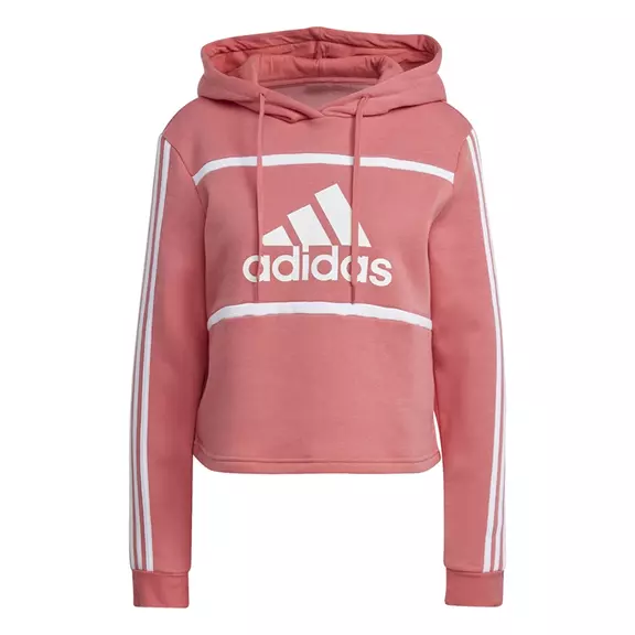 Adidas Essentials Logo Colorblock Fleece Cropped