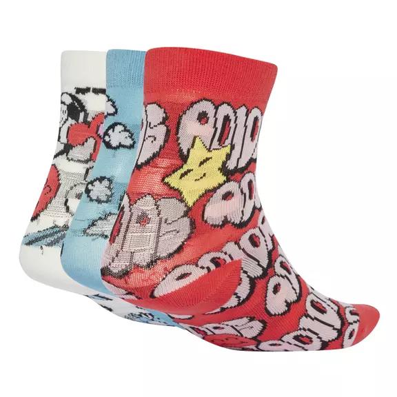 Adidas Fun Socks 3 Pairs Kids "semi lucid"
