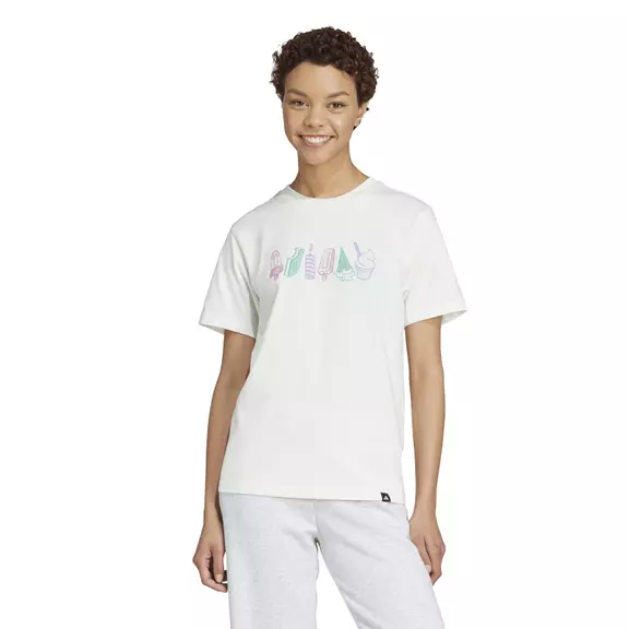 Adidas Lounge Food Graphic T-Shirt "White"