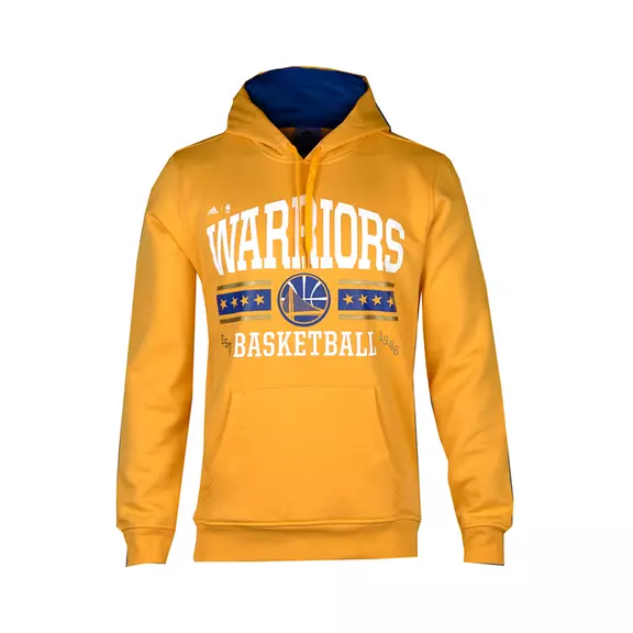 Adidas NBA Washed Pullover Hoody Golden State Warrios (Amarillo/Blanco/Azul)