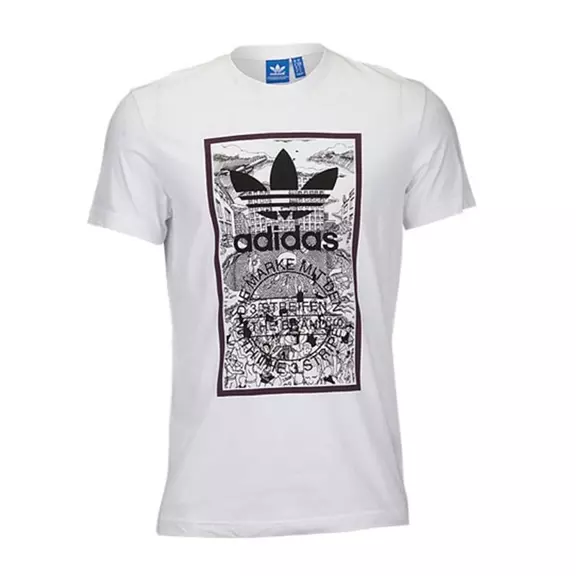 Adidas Originals Camiseta Hand Drawn Basketball (blanco)