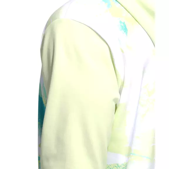 Adidas Sudadera Capucha Basket Allover Print "Lime"