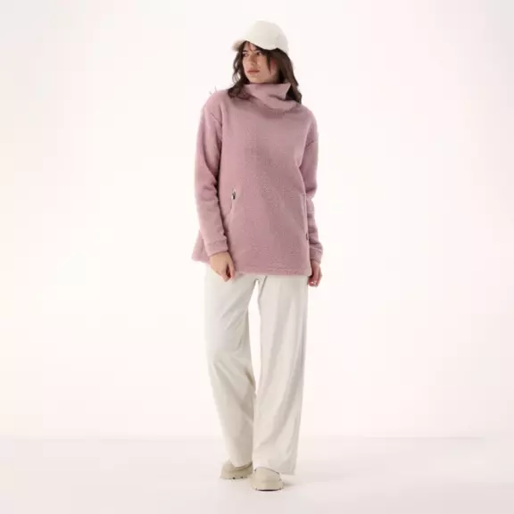 Campagnolo Women's faux fur teddy sweatshirt "Romantic Rose"