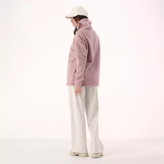 Campagnolo Women's faux fur teddy sweatshirt "Romantic Rose"