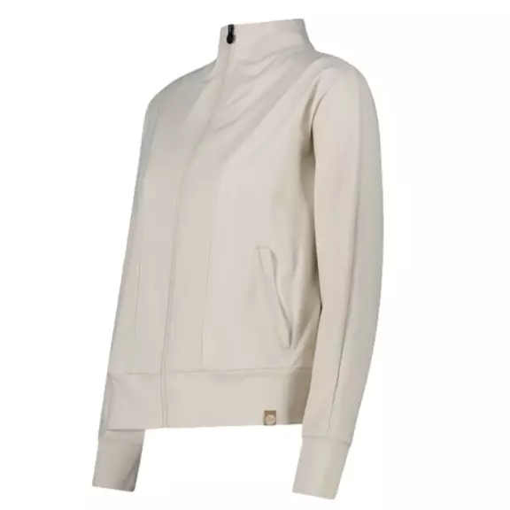 Campagnolo Zip-up Sweatshirt with High Neck "Avorio"