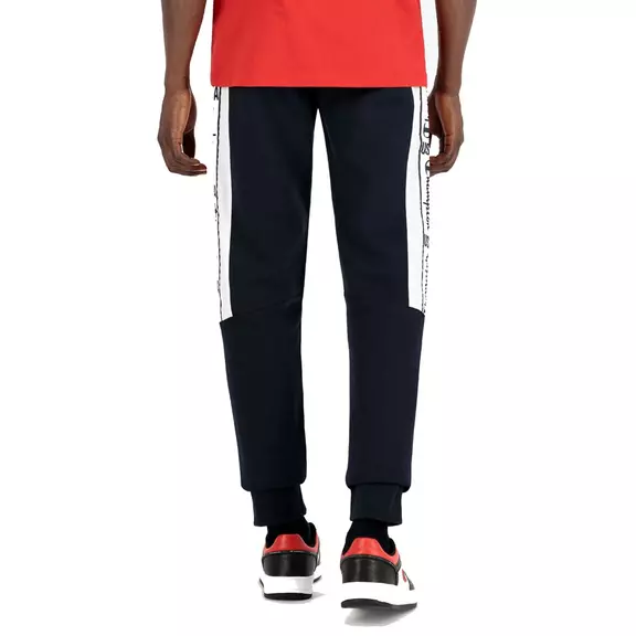 Champion Basketball USA Script Logo Tape Fleece Sweatpants "Navy"