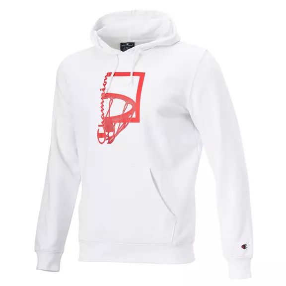 Champion Basketball Legacy Graphic Print Hoodie "White"