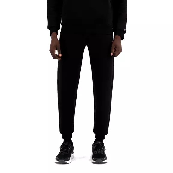 Champion C Logo Print Ribbed Trims Cotton Terry Joggers "Black"