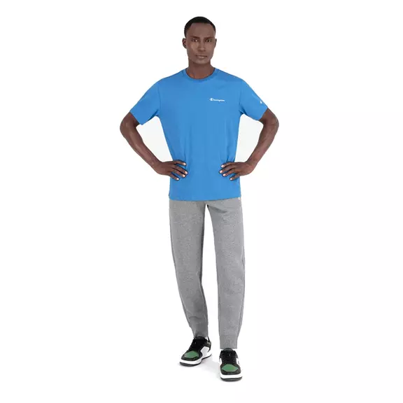 Champion C Logo Print Ribbed Trims Cotton Terry Joggers "Dark Grey"