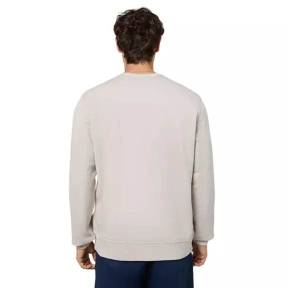 Champion Embroidered Big Logo Crewneck Sweatshirt "Beige"