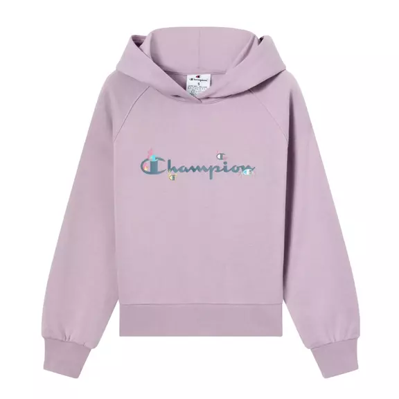 Champion Girls Fleece Hoodie with Big Logo Icons "Violet"