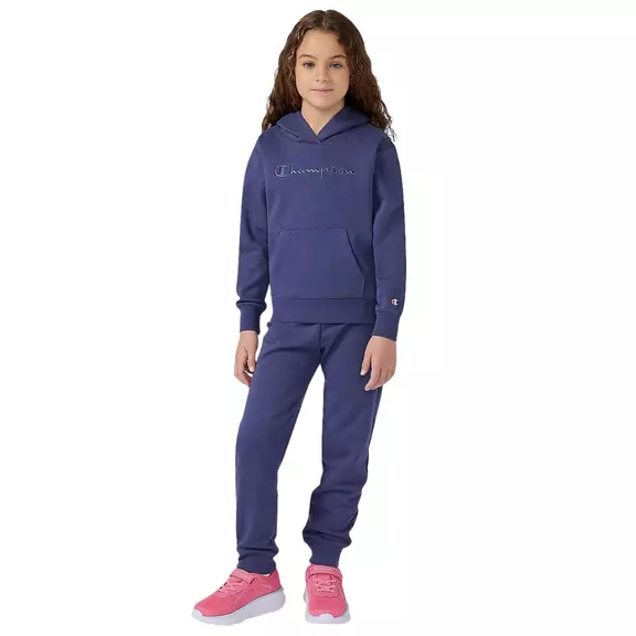 Champion Girls Rib Cuff Fleece Joggers Icons "Denim Blue"