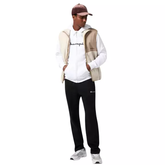 Pantalón con Dobladillo Recto Champion Icons Men’s Straight Hem Fleece "Black"