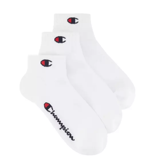 Champion Junior 3Pk Quarter Socks "White"
