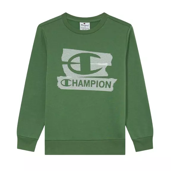 Champion Kids Graphic Crew Neck Sweatshirt "Green"