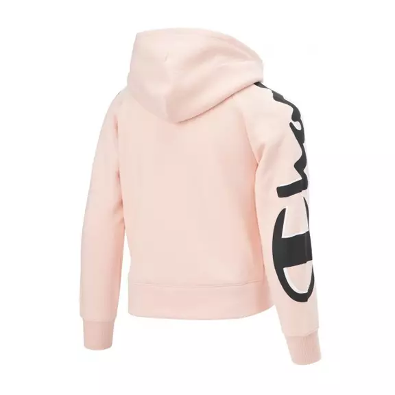 Champion Girls Legacy Logo Hooded Sweatshirt "Rose Tane"
