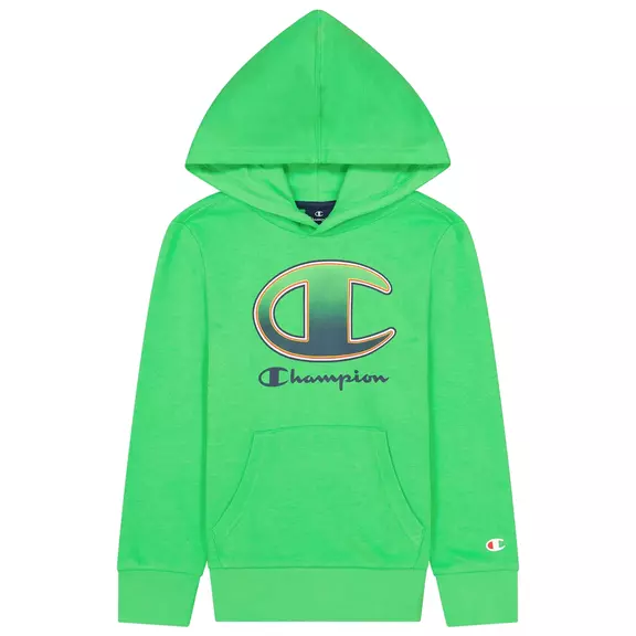 Champion Kids Legacy Logo Print Hoodie "Green"